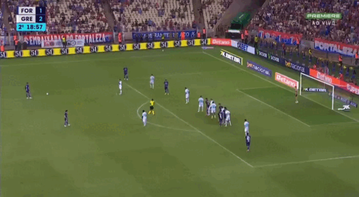 Fortaleza empata jogo com o Grêmio de falta