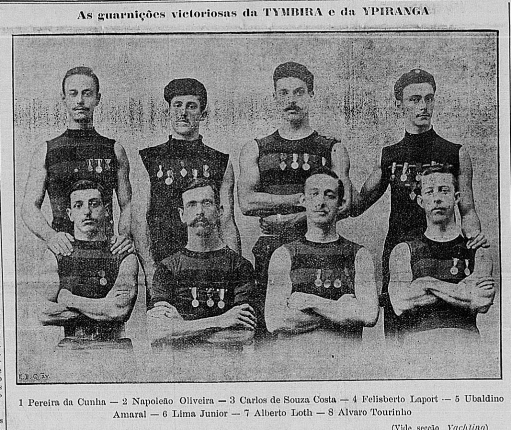 Jovens remadores do Flamengo em 1899