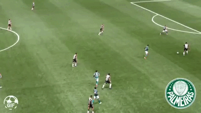 Flaco López abriu o placar pro Palmeiras contra o Atlético-MG na Arena MRV