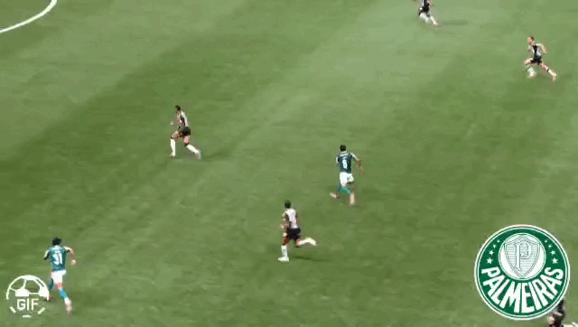 Luighi fez o terceiro do Palmeiras contra o Atlético-MG